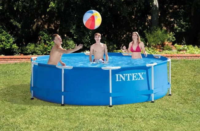 Piscina cu cadru meltalic Metal Frame Intex, D305xH76, prelata acoperire, prelata suport