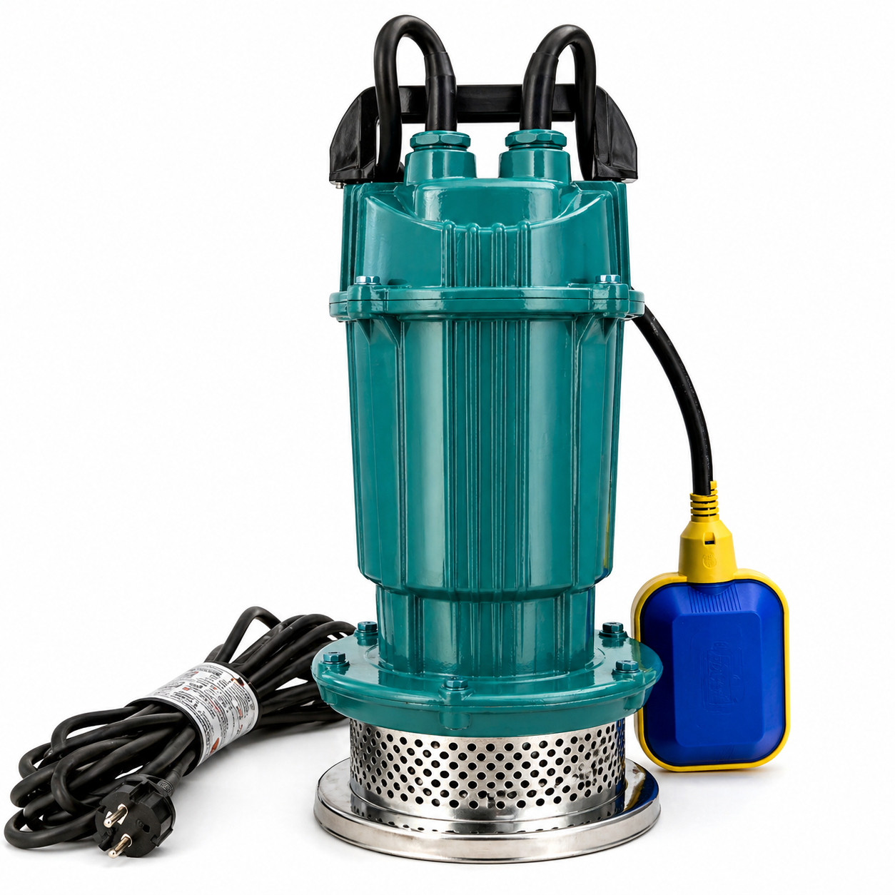 Pompa submersibila apa curata, fonta, pornire automata, cu plutitor, 370 W, Inaltime refulare 16 m, adancime absorbtie 6 m, 1.5 m3/h, 1 Tol, 220 V