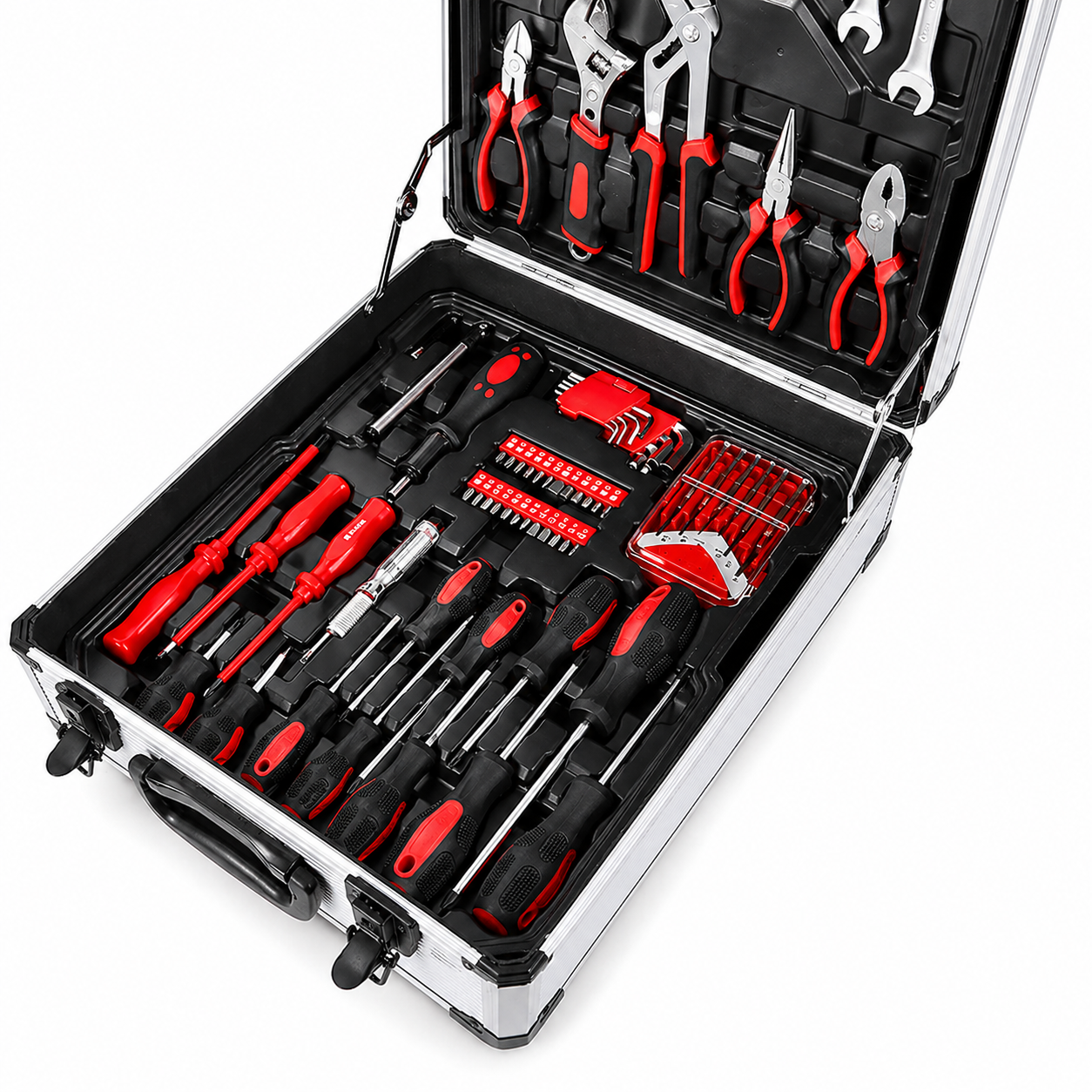 Trusa scule 187 piese, set complet profesional in carcasa rigida