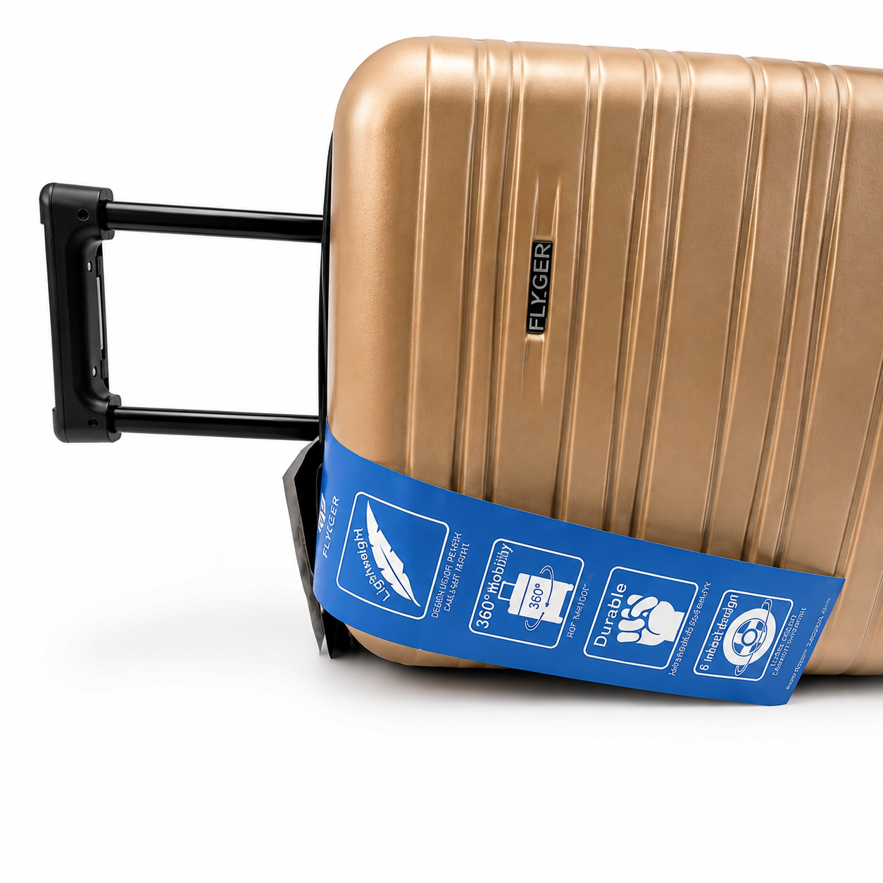 Set 3 valize troller, ABS, roti duble 360°, maner telescopic, 73/65/55 cm – mare, medie si cabina