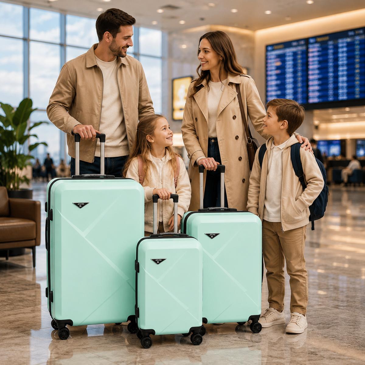 Set 3 valize troller din ABS, mare 73 cm + medie 65 cm + cabina 55 cm, roți duble 360°, maner telescopic, carcasă rigida