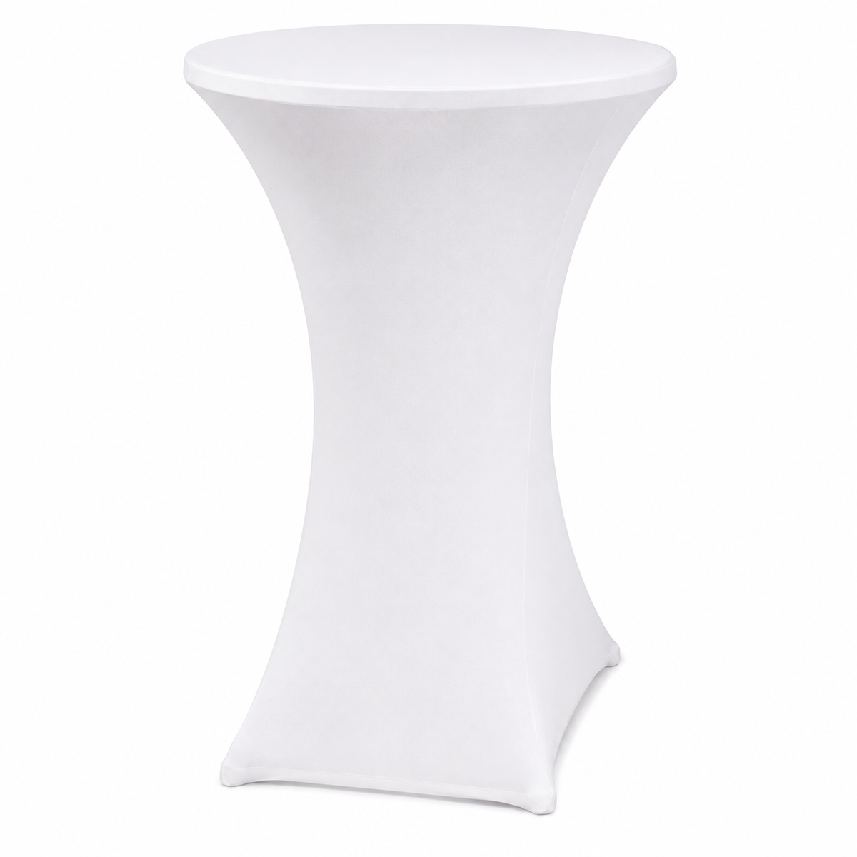 Masa cocktail pliabila, diametru 80 cm, H110 cm, cadru metalic, husa elastica inclusa