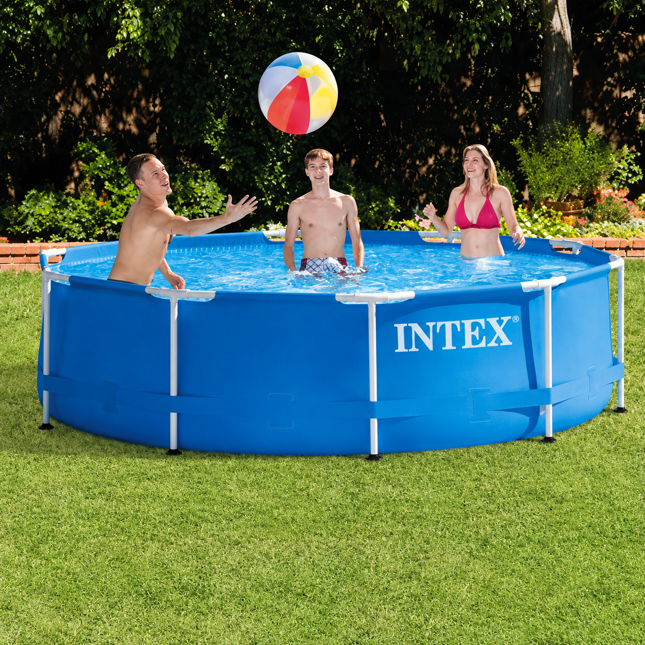 Piscina rotunda cu cadru meltalic Metal Frame Intex, D305xH76 cm