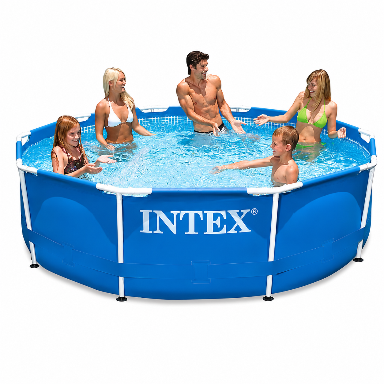 Piscina rotunda cu cadru meltalic Metal Frame Intex, D305xH76 cm