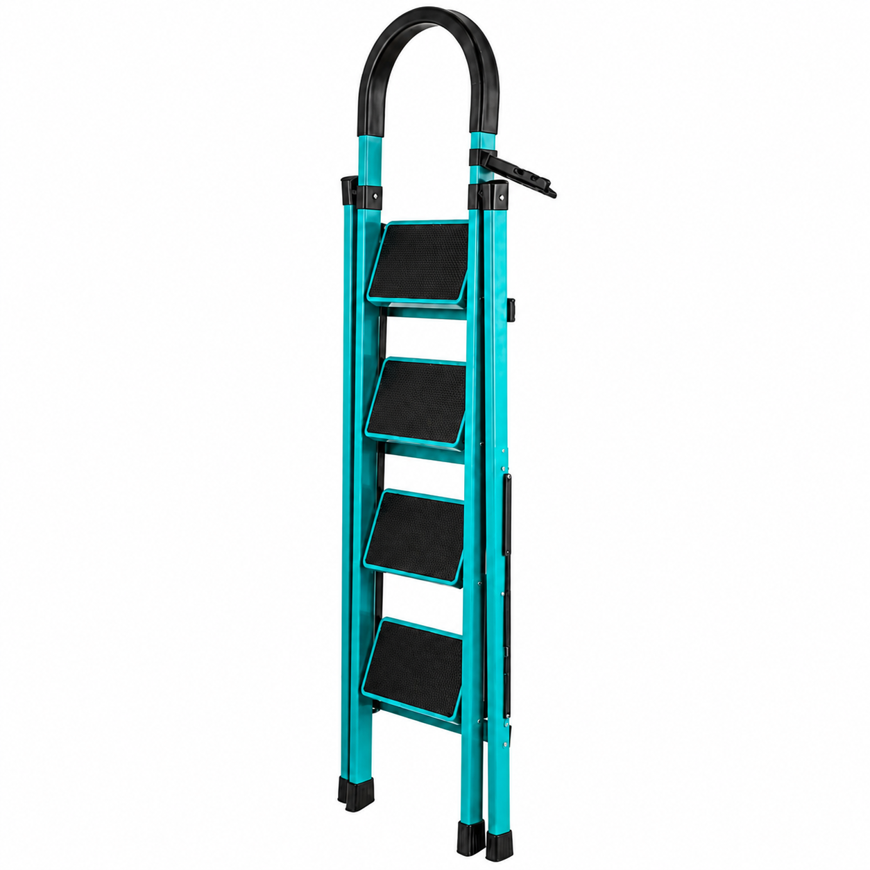 Scara pliabila, 4 trepte, pentru uz casnic, stabilitate, siguranta si confort in orice activitate