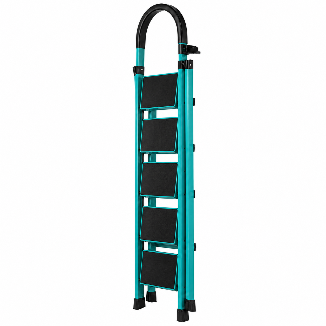 Scara pliabila, 5 trepte, pentru uz casnic, stabilitate, siguranta si confort in orice activitate