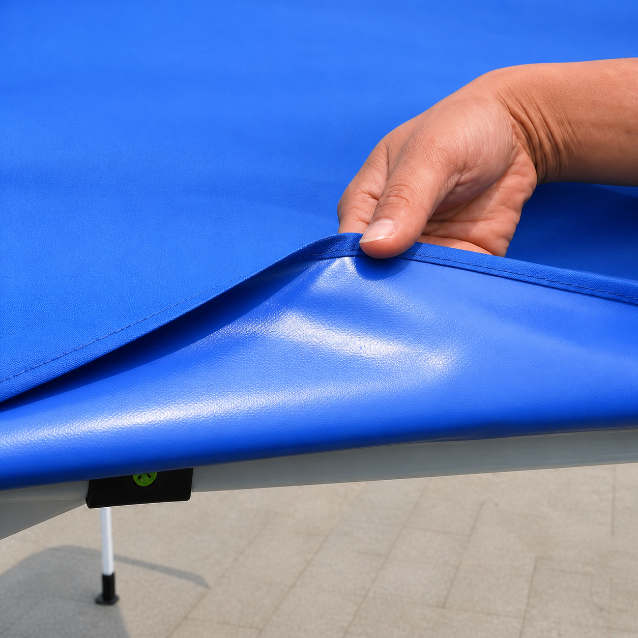 Copertina pentru acoperis cort tip pavilion, 3 x 3 m, impermeabila, invelis din material textil oxfort 700D, cauciucat