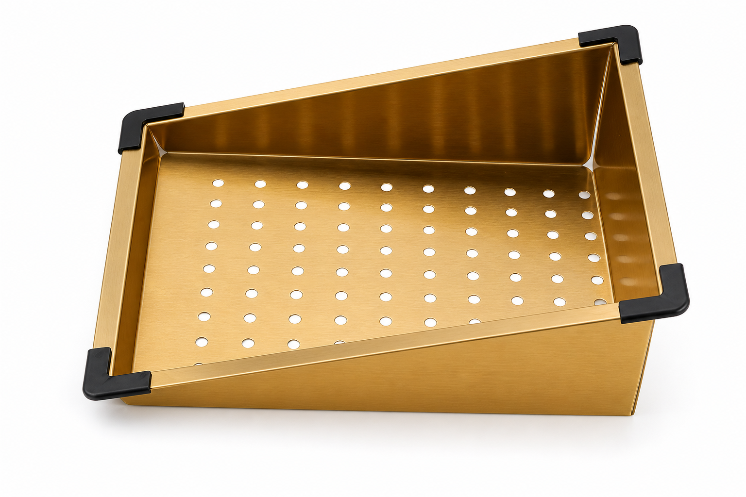 Chiuveta multifunctionala, 2 cascade, spalator pahar, dozator sapun, afisaj digital, accesorii incluse, 750x460 mm, auriu