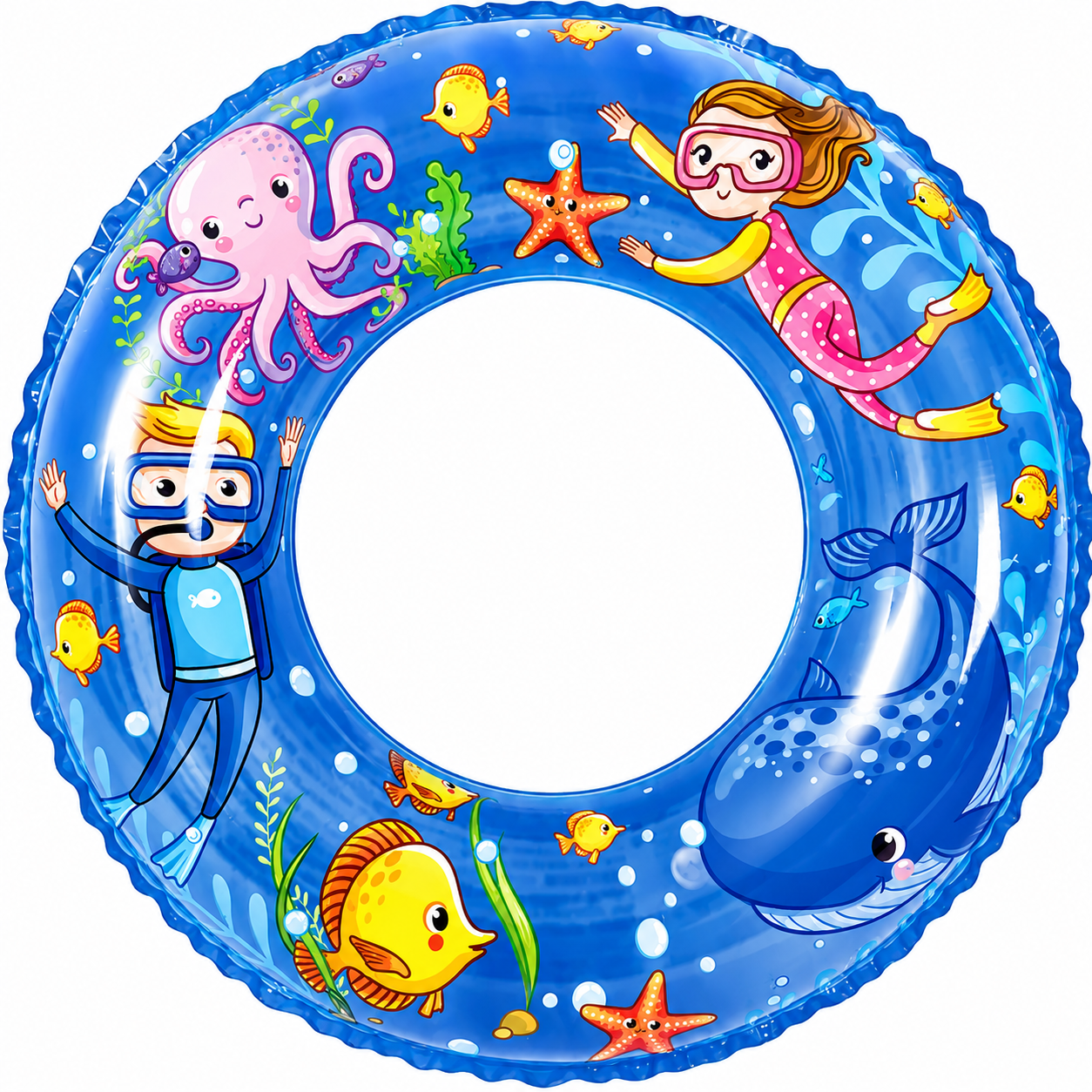 Piscina gonflabila dreptunghiulara, baza moale, 3 inele, 260x175x60 cm + pompa umflat + colac cadou