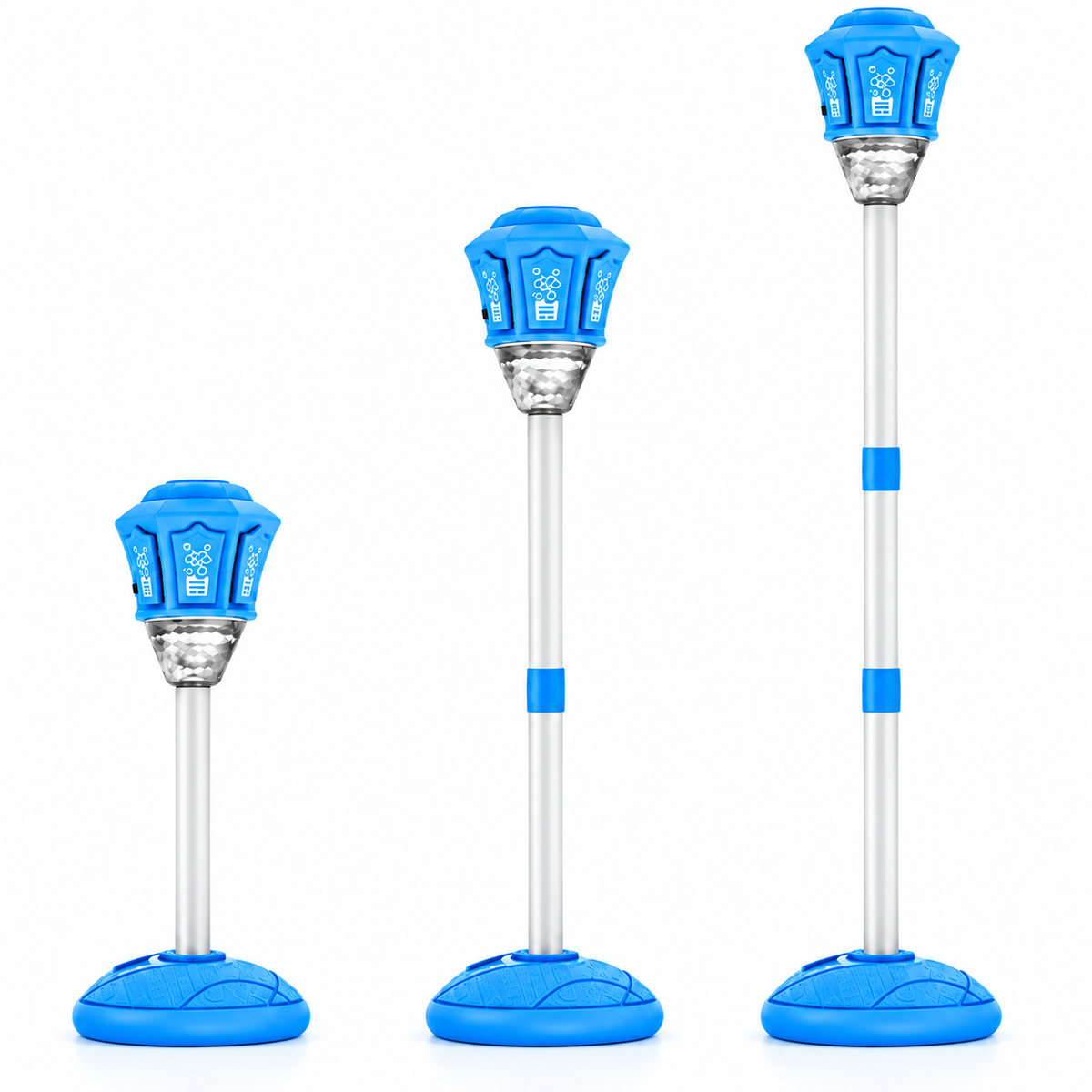Lampa Bubble Torch pentru Copii cu Baloane de Sapun si Lumini, Inaltime Reglabila 57-119 cm, Jucarie 3+ Ani