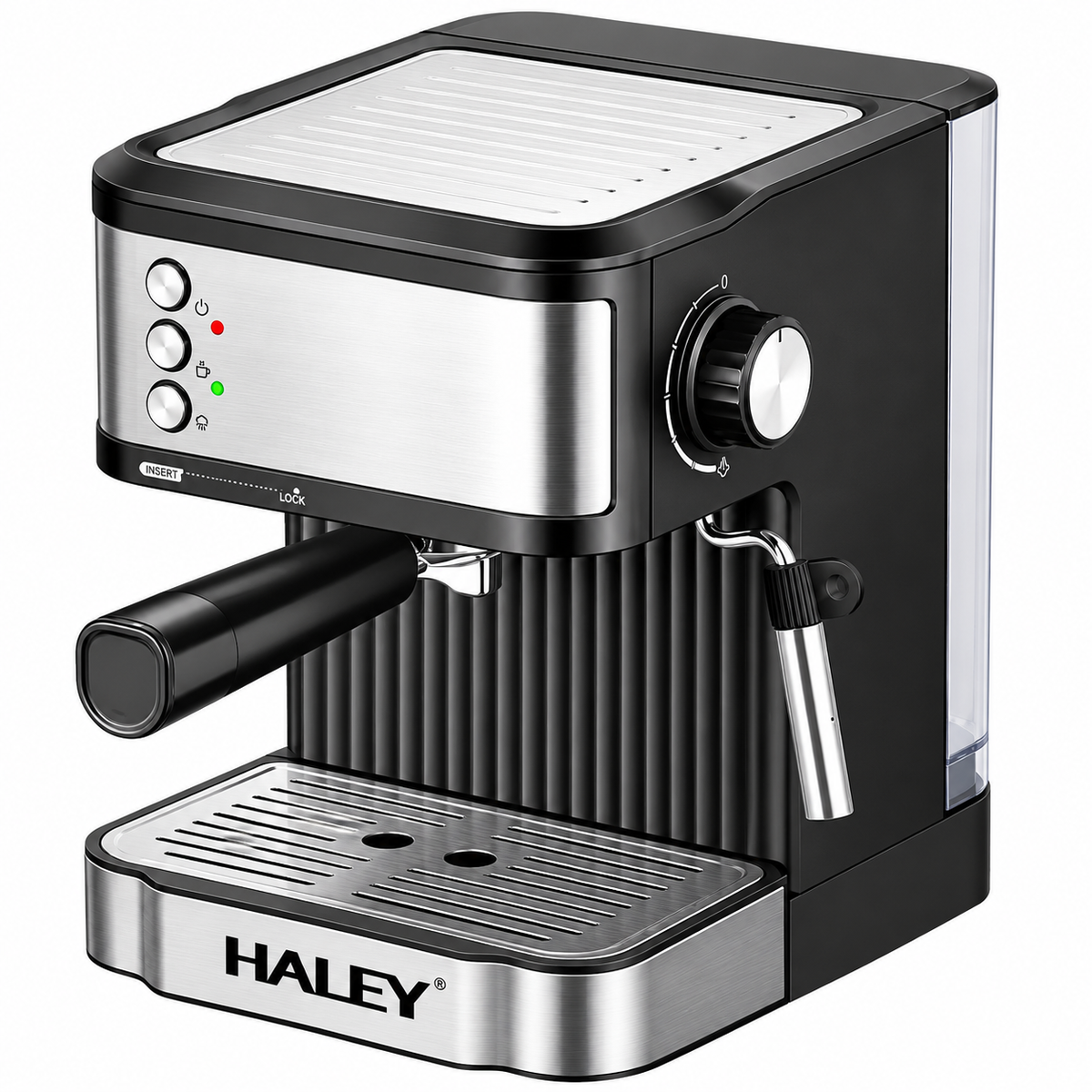 Espressor Automat, 850W, Presiune 20 Bar, Rezervor 1.8L, Sistem Apa Fierbinte, Oprire Automata, Inox