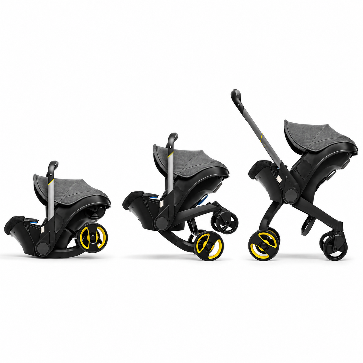 Carucior Travel 2 in 1 KIDOO pentru Bebelusi, 0-18 Luni, 0-13 kg, Compact si Pliabil