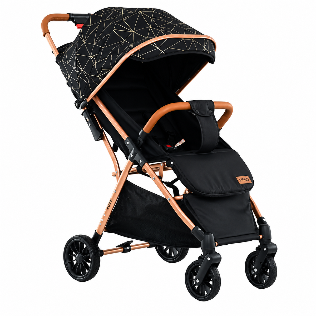 Carucior pliabil KIDOO pentru copii, 0-36 luni, spatar reglabil, copertina mare, capacitate maxima 22 kg