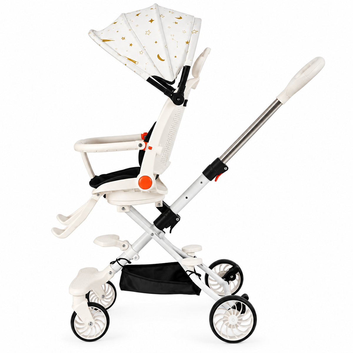 Carucior sport pliabil reversibil 360° KIDOO, copertina reglabila, centura de siguranta, pliere rapida si compacta, copii 6-36 luni