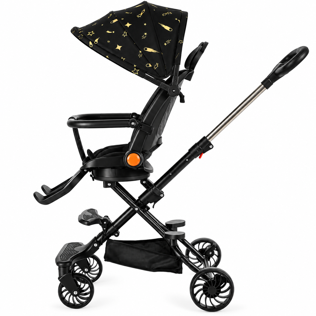 Carucior sport pliabil reversibil 360° KIDOO, copertina reglabila, centura de siguranta, pliere rapida si compacta, copii 6-36 luni