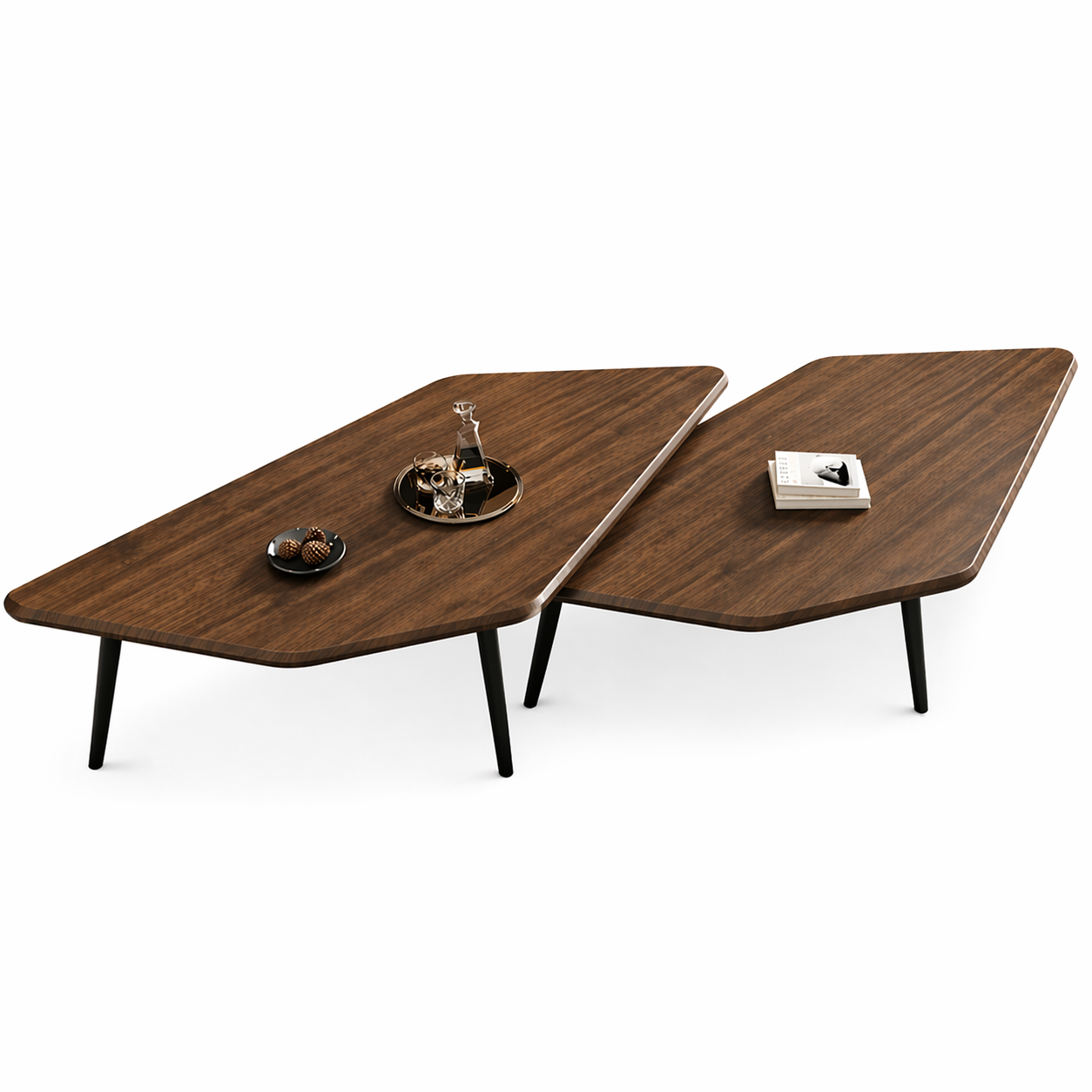 Set 2 masute cafea, design scandinav, 120 x 70 x 47 cm