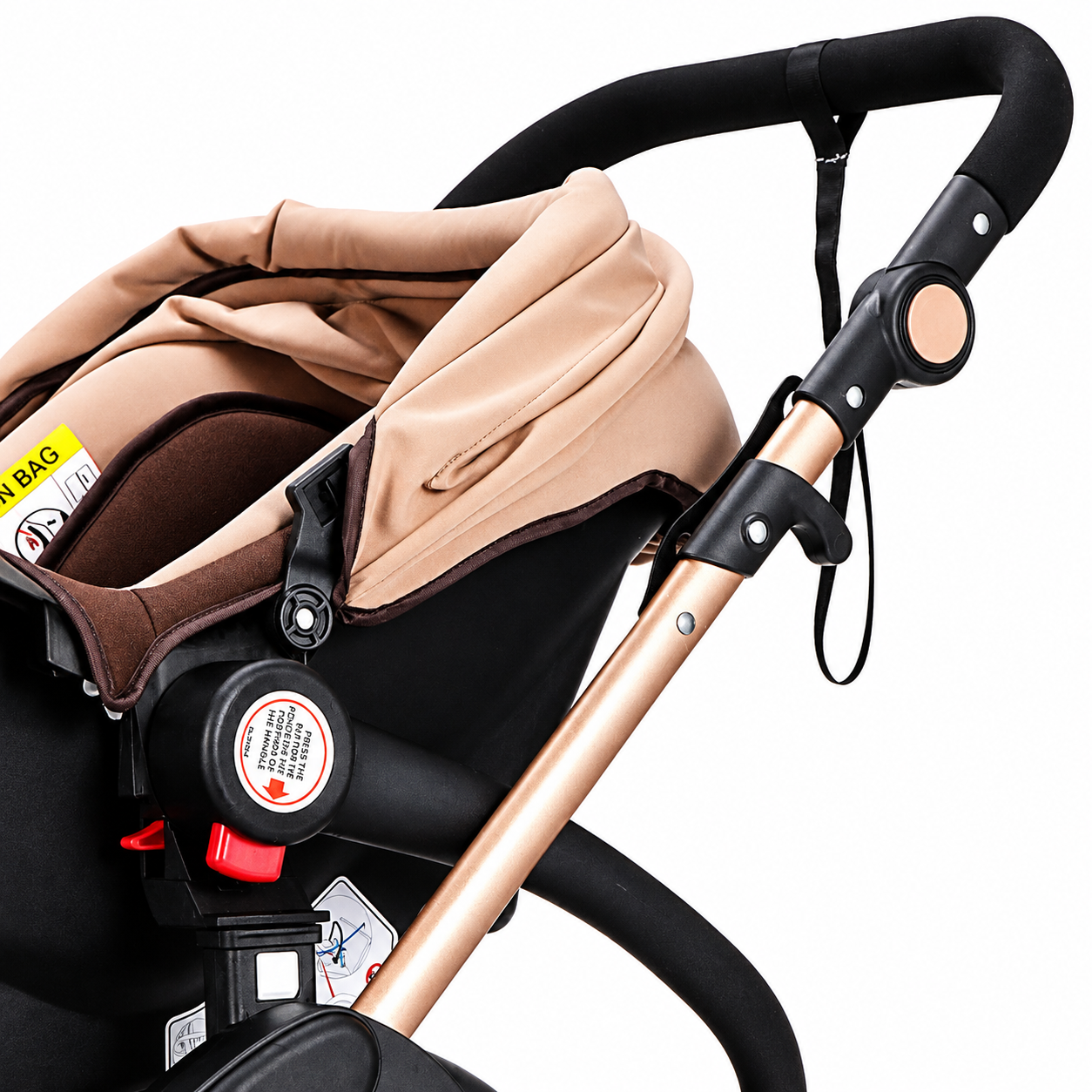 Carucior multifuncțional 2 în 1, landou + modul sport, 0–36 luni, max. 25 kg, suspensii, sezut reversibil