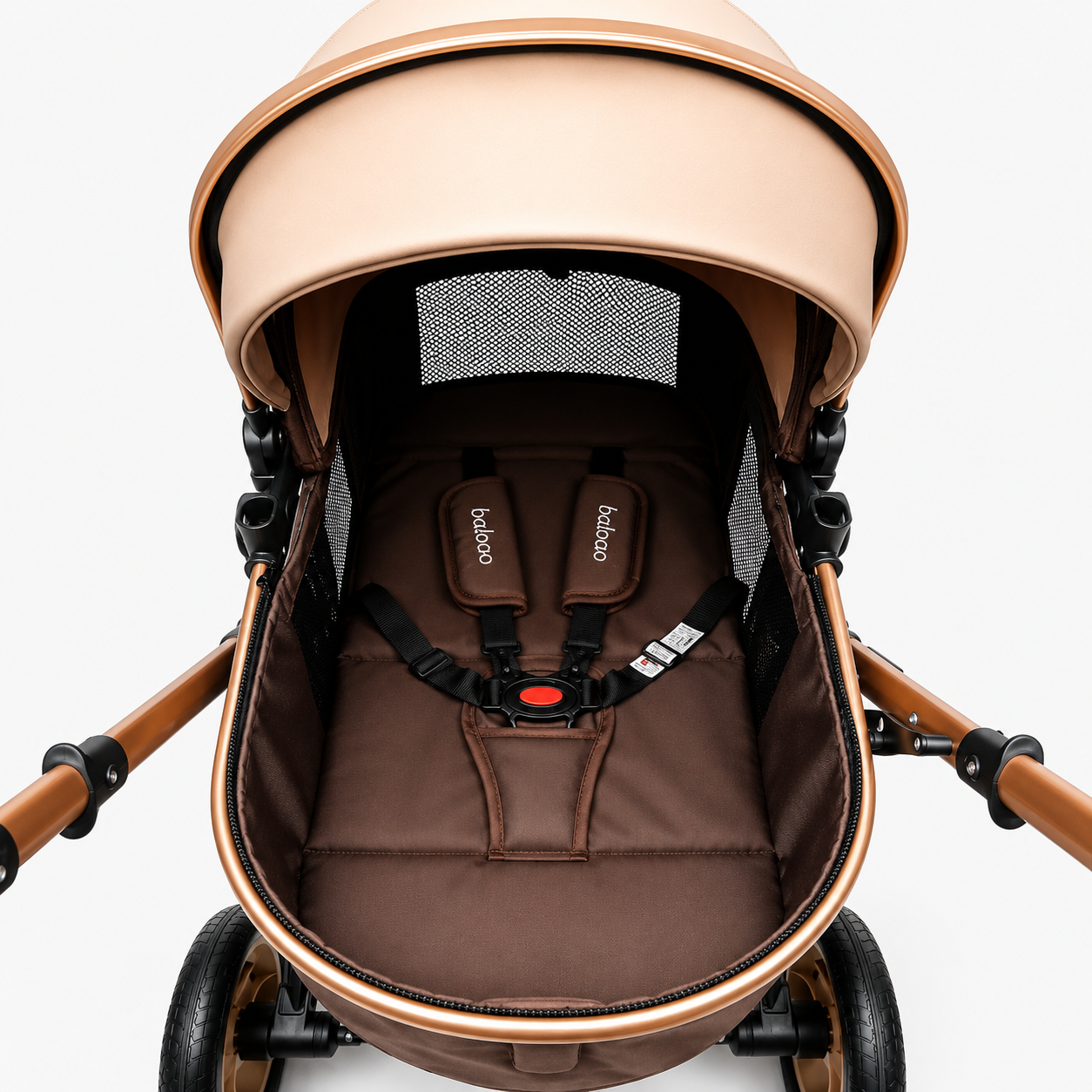 Carucior multifuncțional 2 în 1, landou + modul sport, 0–36 luni, max. 25 kg, suspensii, sezut reversibil