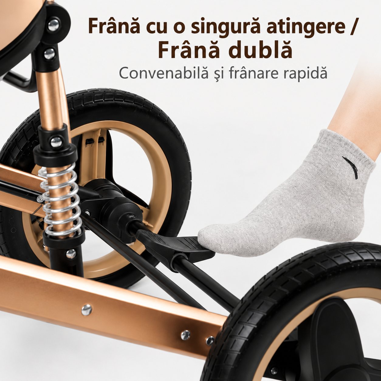 Carucior multifuncțional 2 în 1, landou + modul sport, 0–36 luni, max. 25 kg, suspensii, sezut reversibil