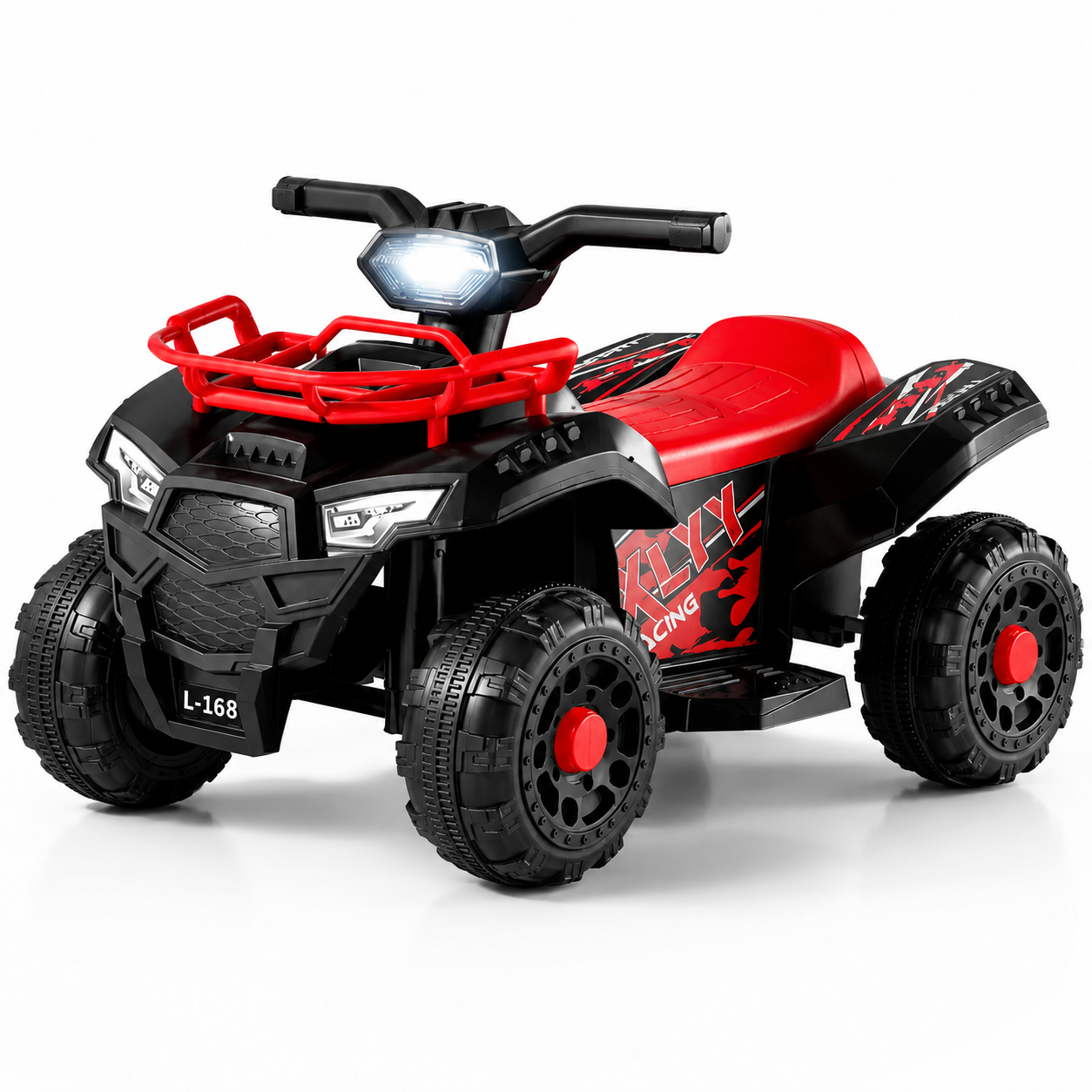 ATV electric pentru copii, 6V, Viteza 3–5 km/h, recomandat 3–6 Ani, faruri LED, design off-road