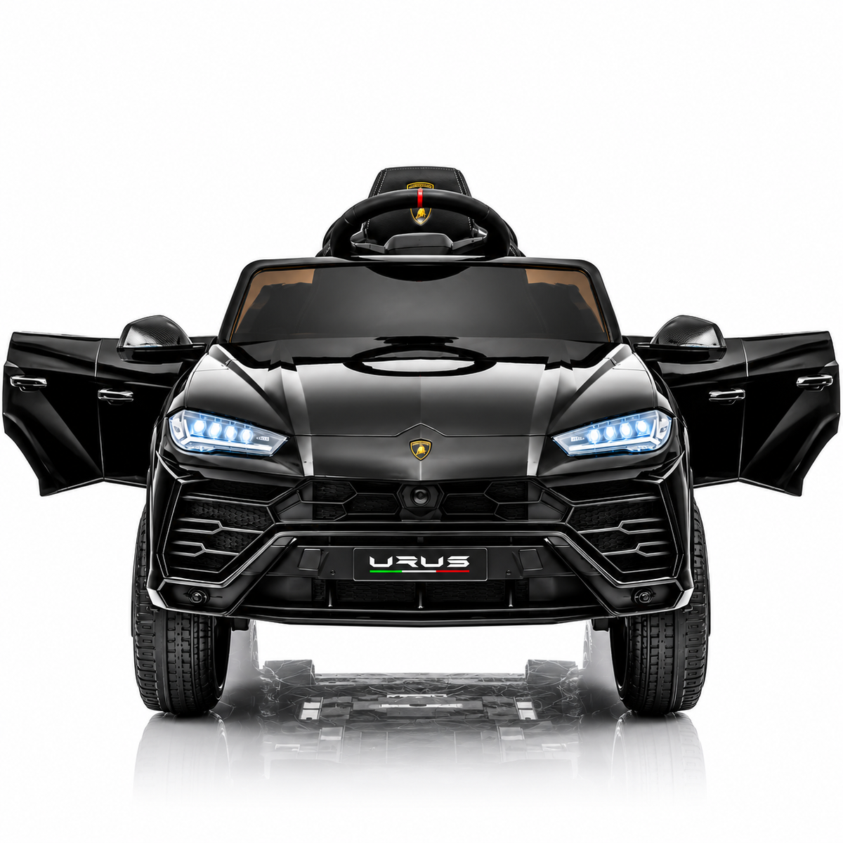 Masina Electrica Lamborghini Urus pentru Copii, Licentiata Oficial, 12V 4.5Ah, 2 Motoare 25W, Telecomanda 2.4G, USB, MP3, FM Radio