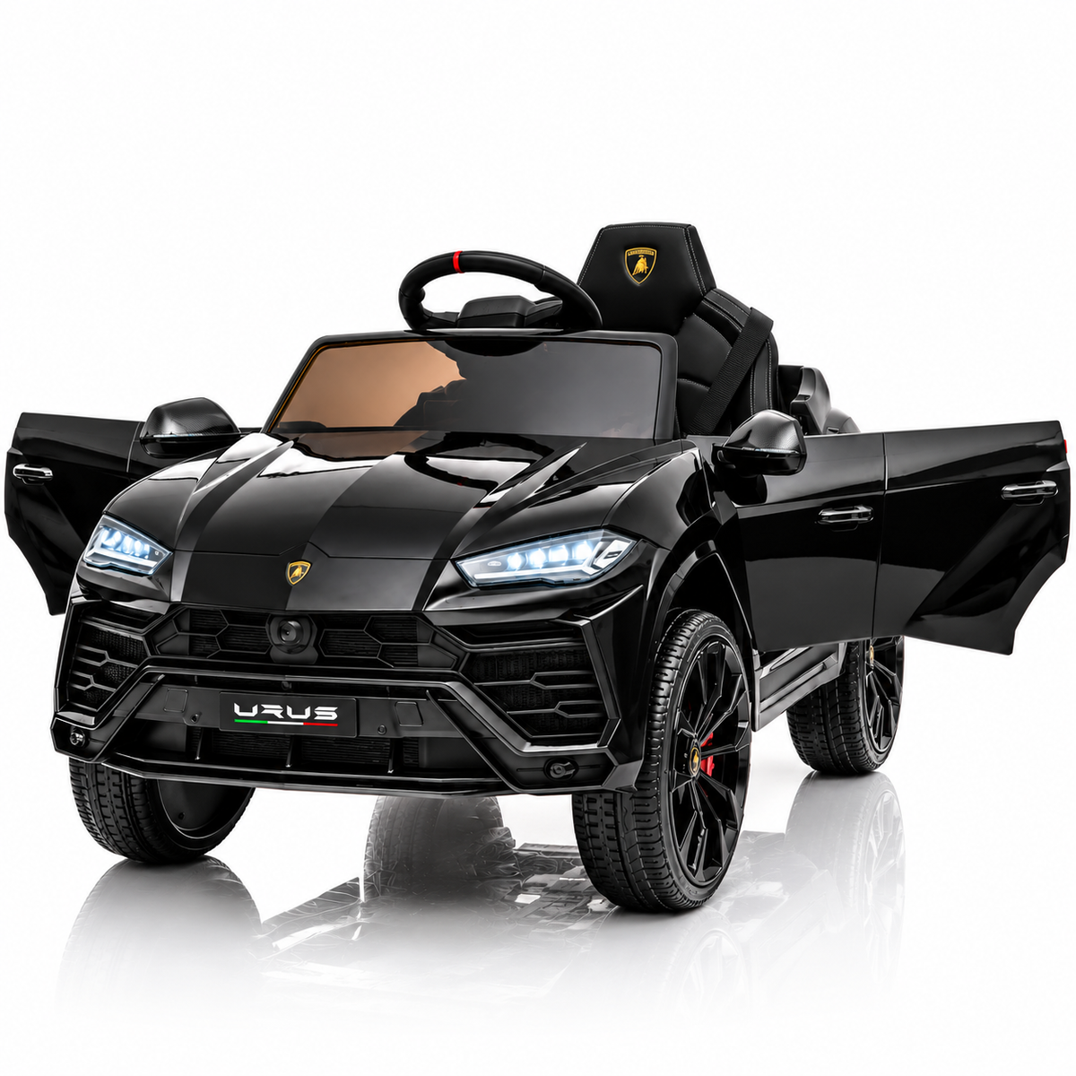 Masina Electrica Lamborghini Urus pentru Copii, Licentiata Oficial, 12V 4.5Ah, 2 Motoare 25W, Telecomanda 2.4G, USB, MP3, FM Radio