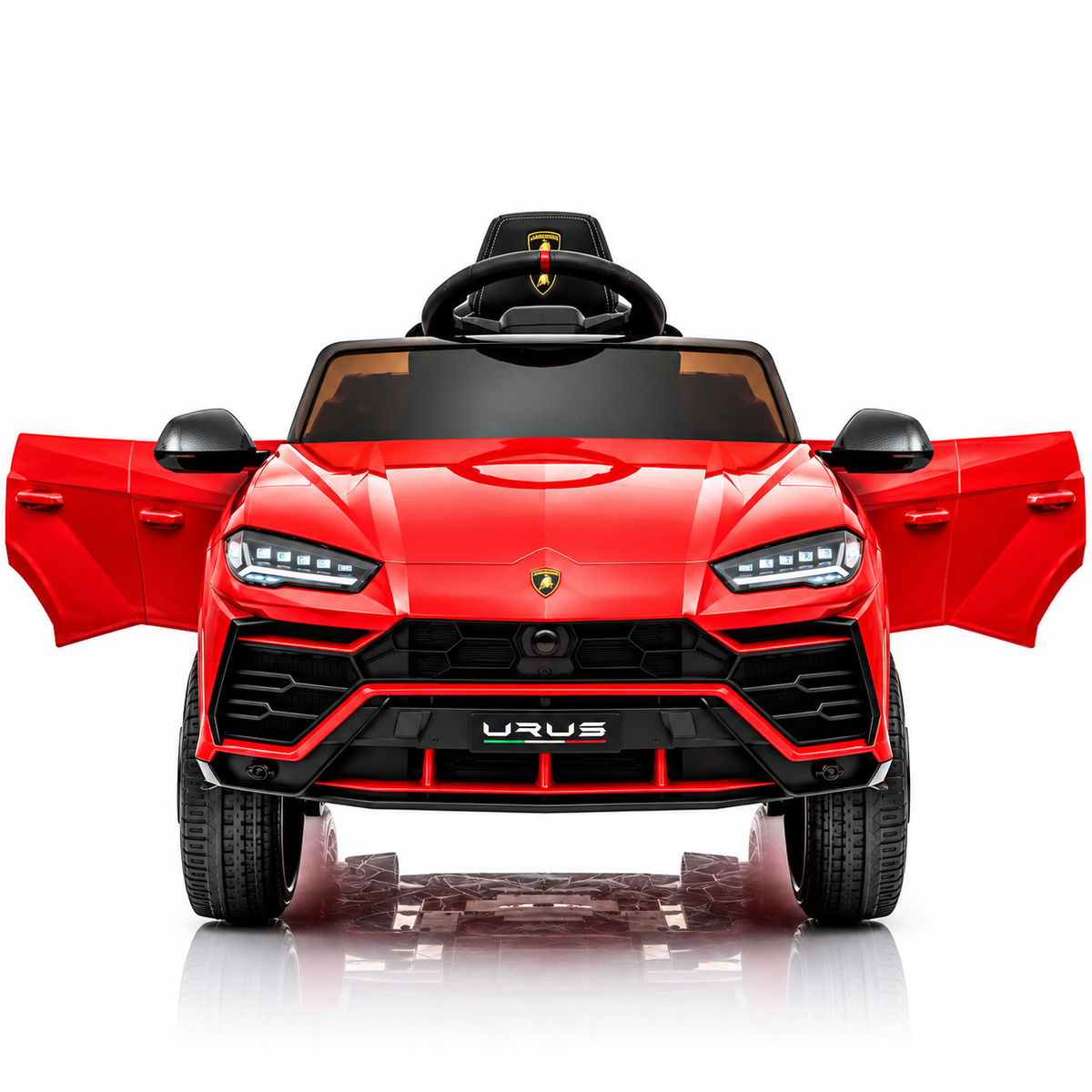 Masina Electrica Lamborghini Urus pentru Copii, Licentiata Oficial, 12V 4.5Ah, 2 Motoare 25W, Telecomanda 2.4G, USB, MP3, FM Radio