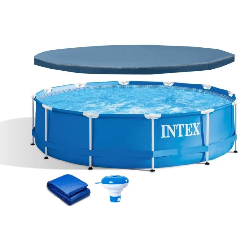 Piscina cu cadru meltalic Metal Frame Intex, D305xH76, prelata acoperire, prelata suport