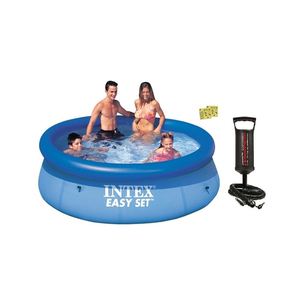 Piscina gonflabila Easy Set Intex D244xH61 cm + pompa umflat Intex