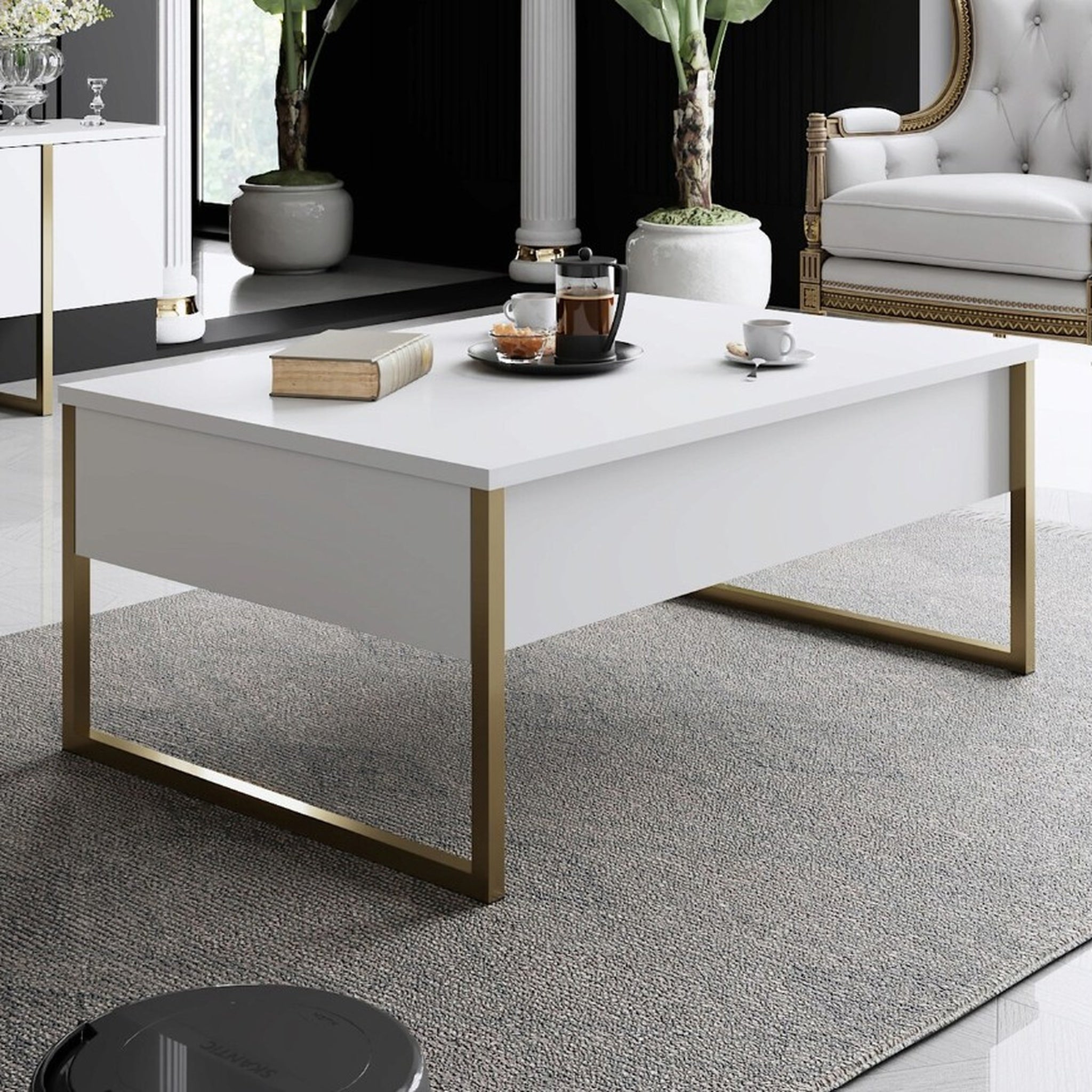 Masuta cafea, desing elegant,  90x60x40 cm