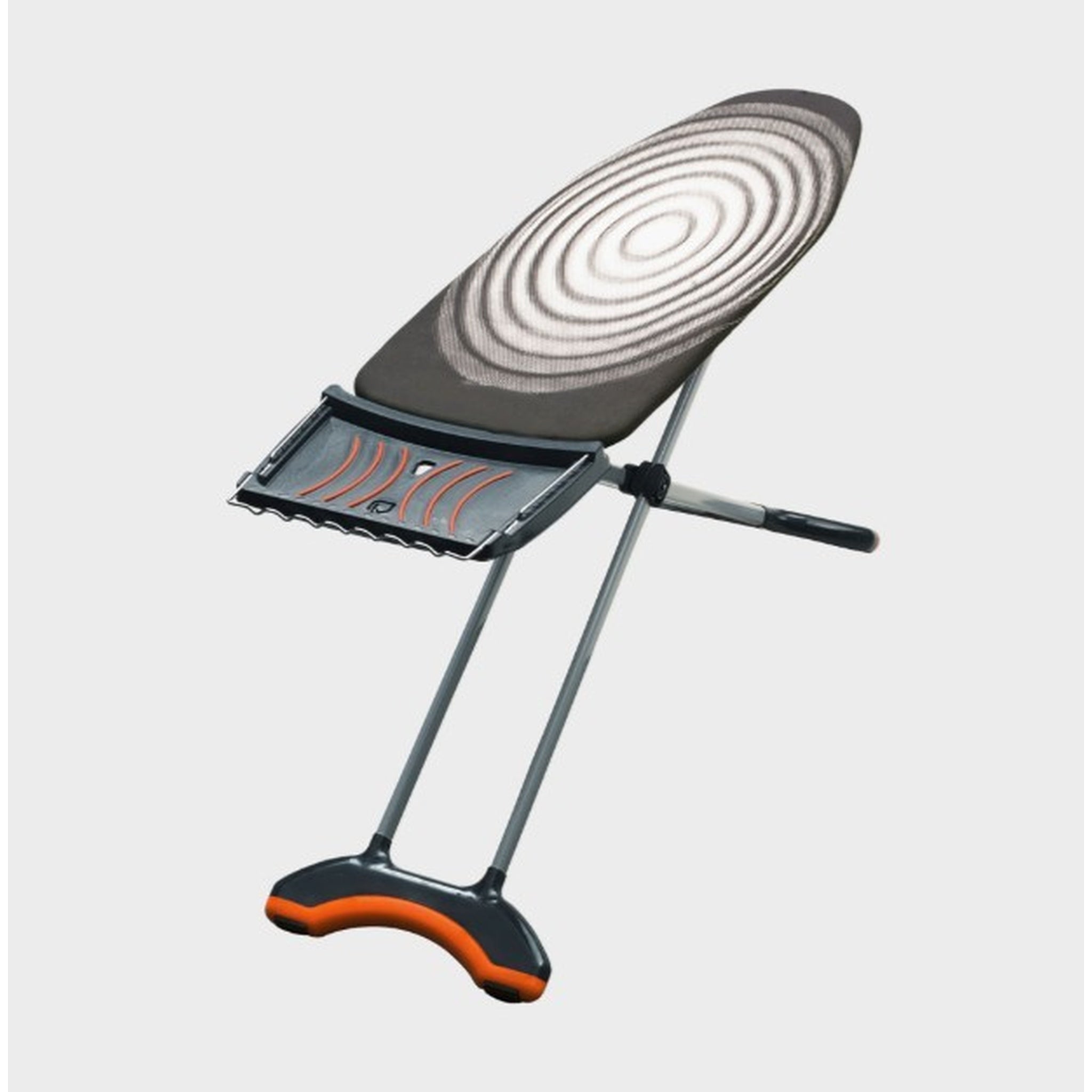 Masa de calcat Lifeboard Premium, pentru fier si statie de calcat, bumbac 100%, prelungitor incorporat, monobloc, suprafata 46X130 cm, inaltime 80-105 cm