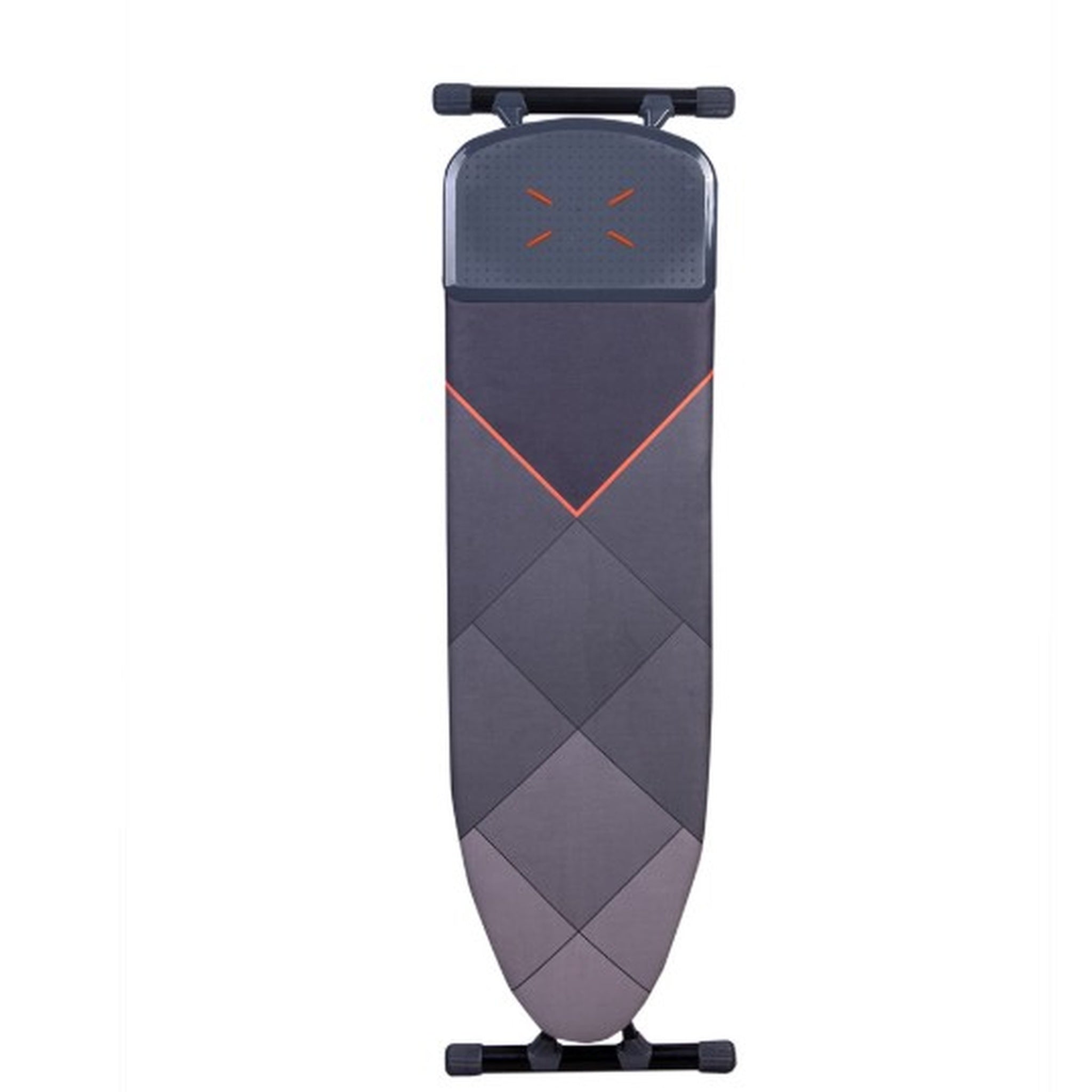 Masa de calcat AlfBoard Premium, pentru fier si statie de calcat, bumbac 100%, prelungitor incorporat, monobloc, suprafata 43X150 cm, inaltime 60-90 cm