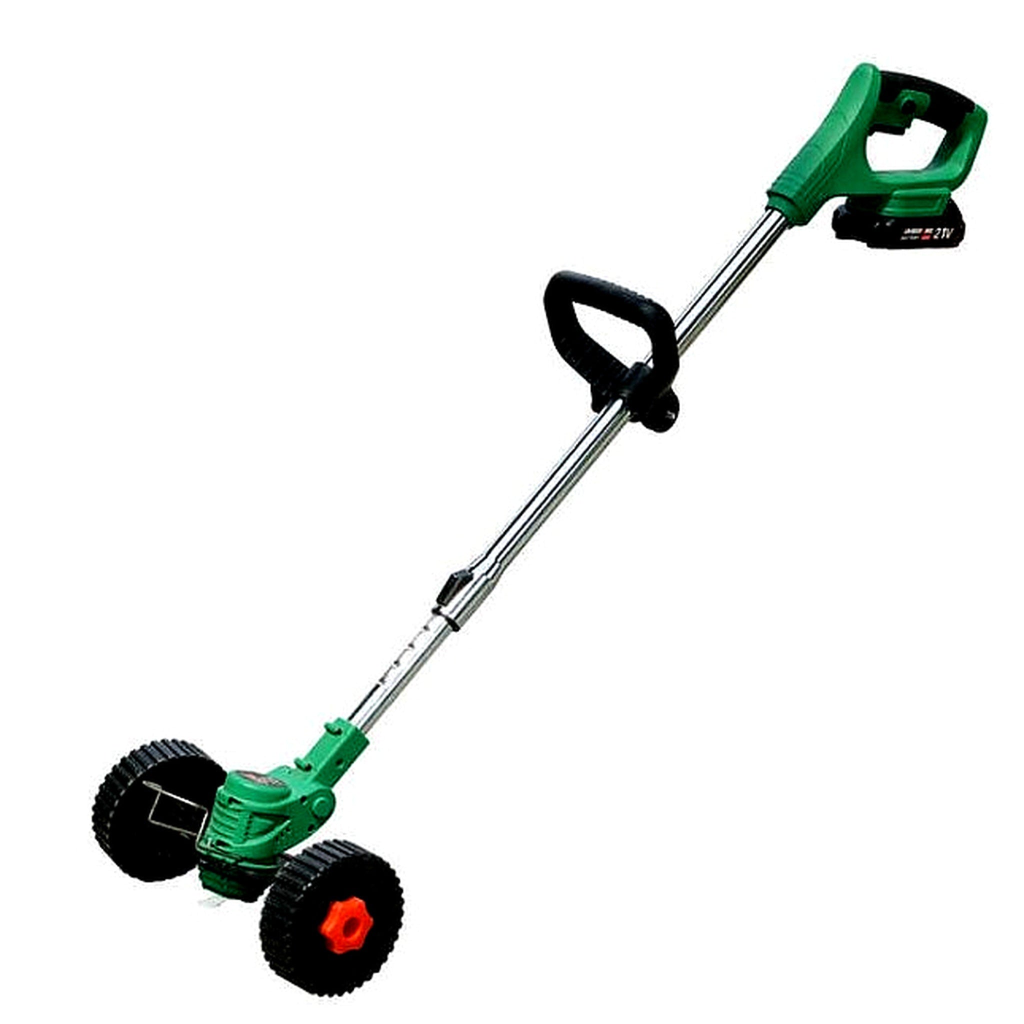 Motocoasa electrica 48V, 4000 mAh, 18000 RPM, cu acumulatori, roti detasabile